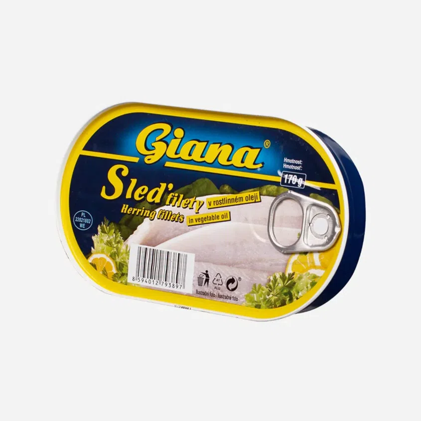 Sleď filety v rastlinnom oleji