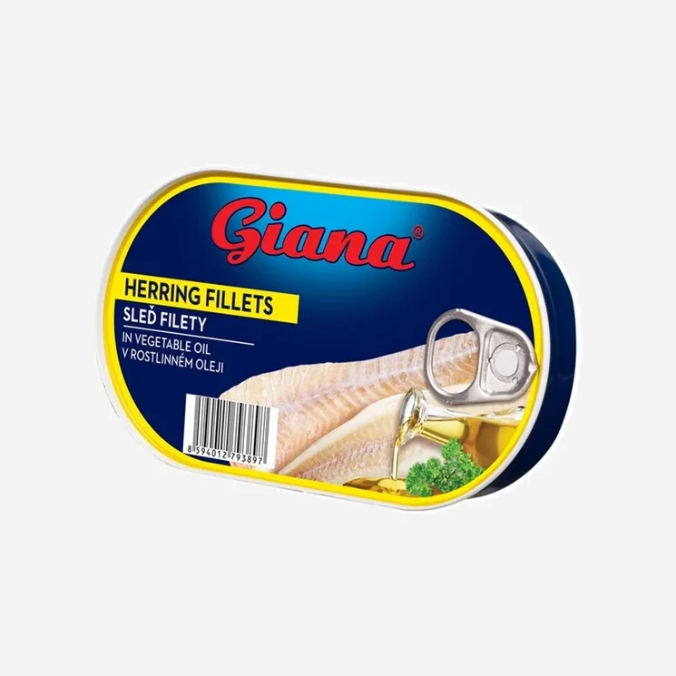 Sleď filety v rastlinnom oleji