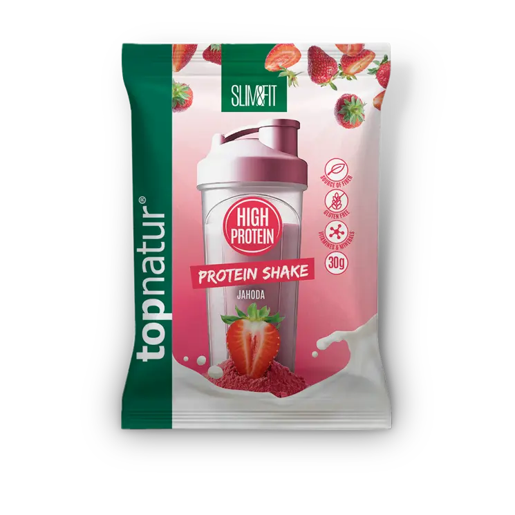 Slim and fit proteín shake jahoda