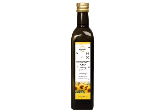 Slunečnicový olej lisovaný za studena 500 ml
