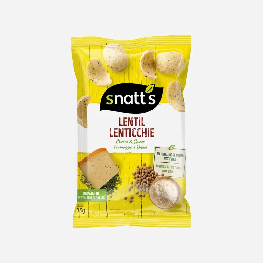 Snack šošovkový chips syr a bylinky