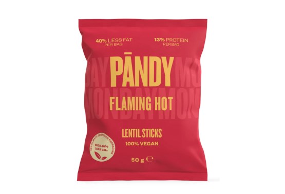 Šošovicové chipsy flaming hot