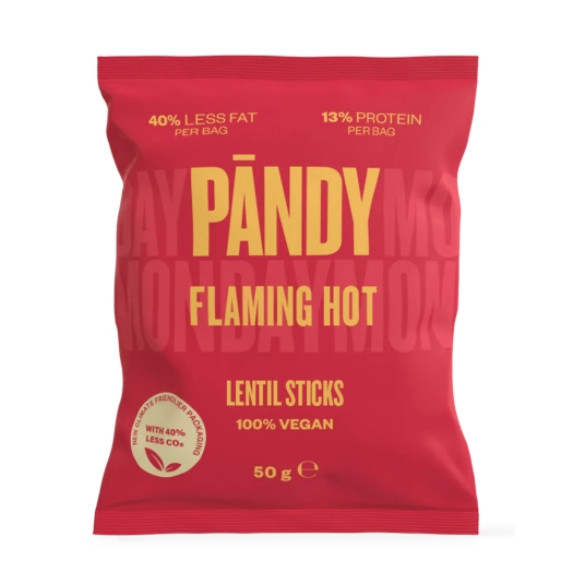 Šošovicové chipsy flaming hot