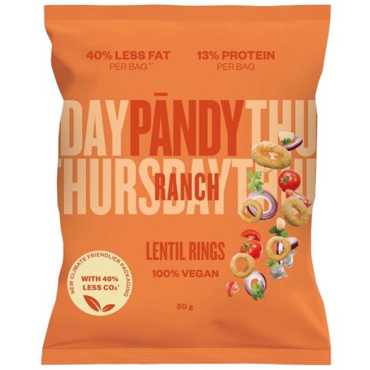 Šošovicové chipsy ranch