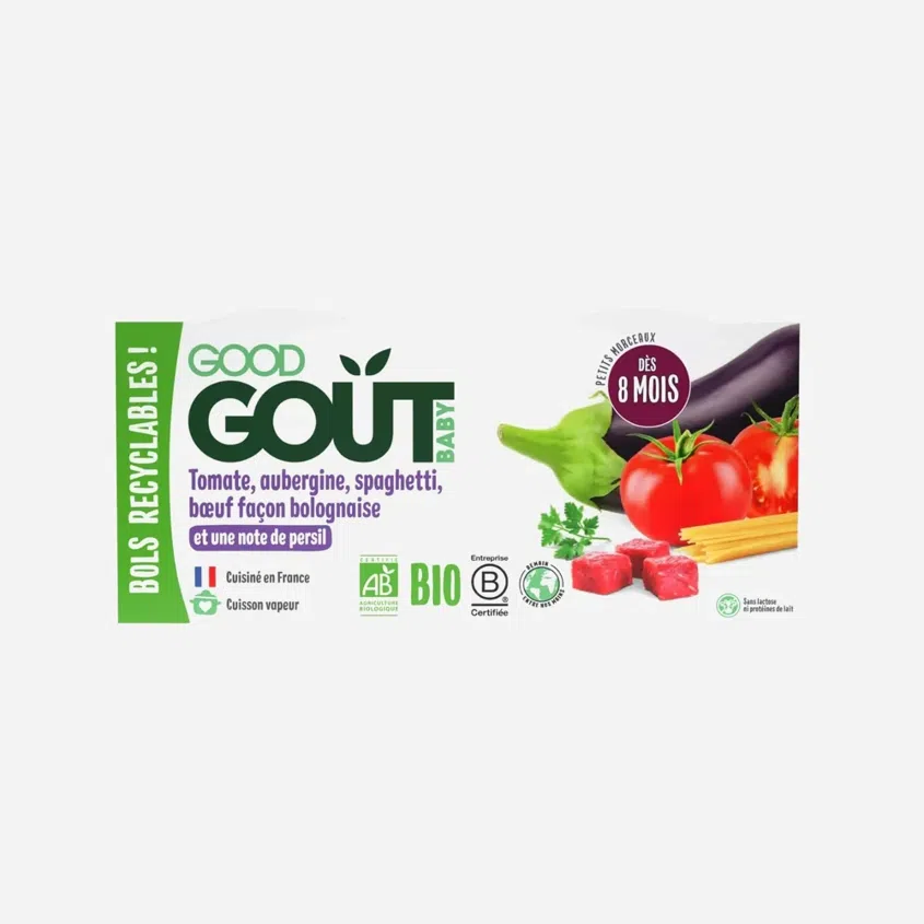 Špagety s baklažánom a hovädzím mäsom BIO 2x190 g