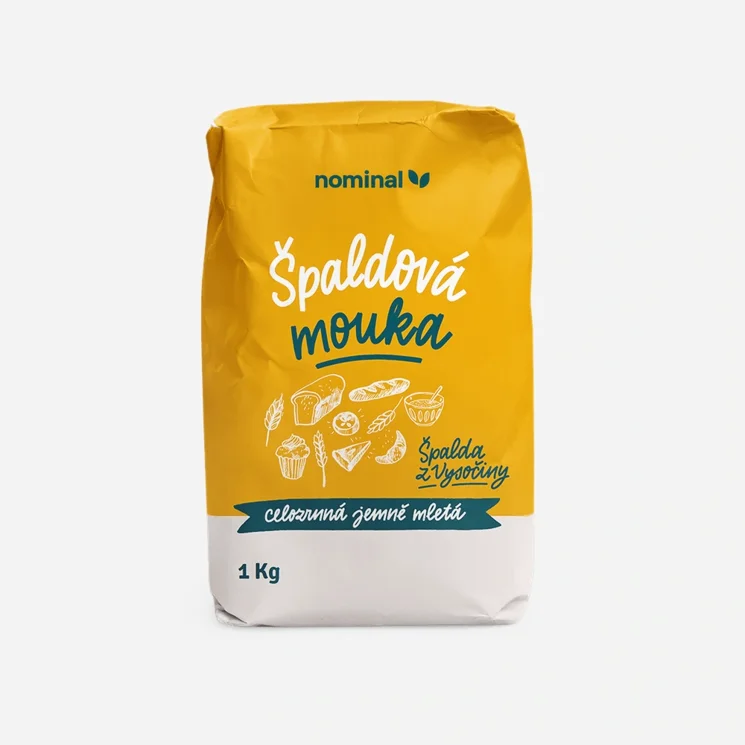 Špaldová múka celozrnná jemne mletá