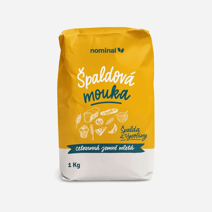 Špaldová múka celozrnná jemne mletá