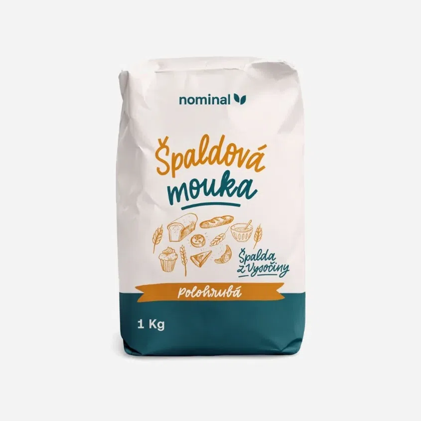 Špaldová múka polohrubá