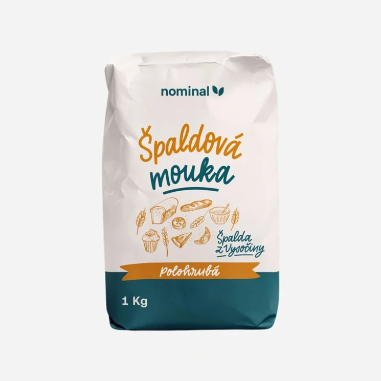 Špaldová múka polohrubá