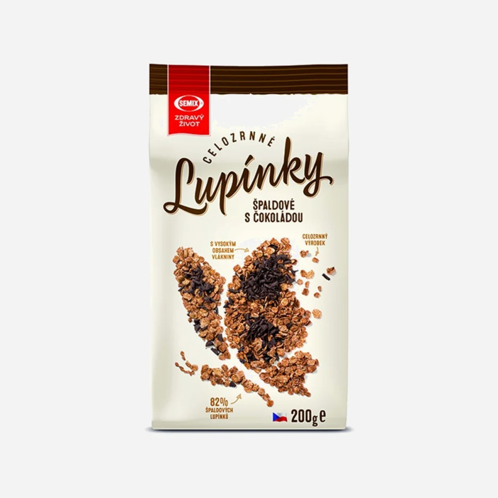 Špaldové celozrnné lupienky s čokoládou