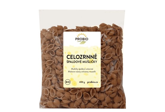 Špaldové celozrnné mušličky BIO