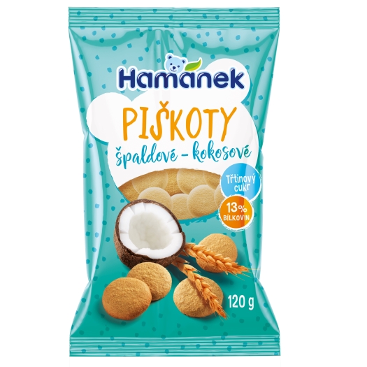 Špaldové piškóty s kokosom