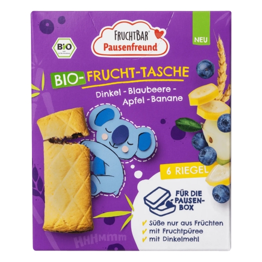 Špaldové taštičky jablko, čučoriedky a banán BIO