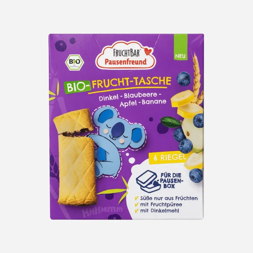 Špaldové taštičky jablko, čučoriedky a banán BIO