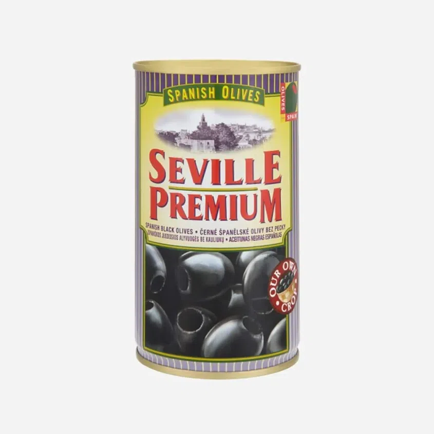 Spanish Olives čierne olivy bez kôstky