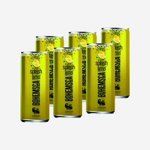 Splash limonáda citrón plech 250 ml 6 Pack