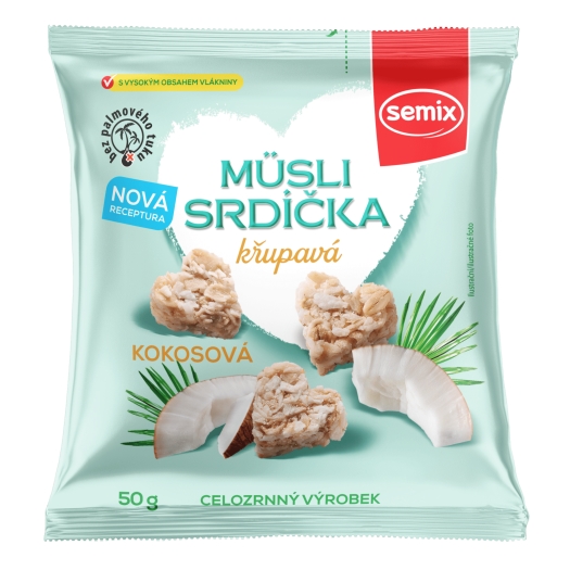 srdiečka s kokosom