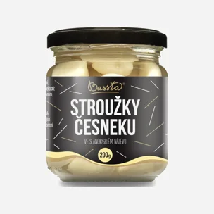 Strúčiky cesnaku v slanokyslom náleve sklo