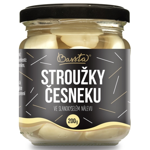 Strúčiky cesnaku v slanokyslom náleve sklo