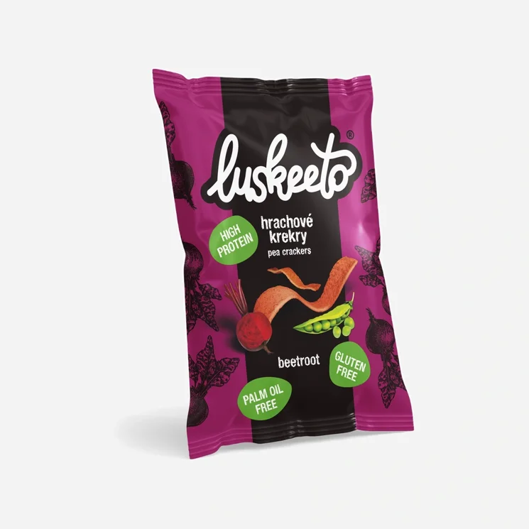 Strukovinové krekry s červenou repou