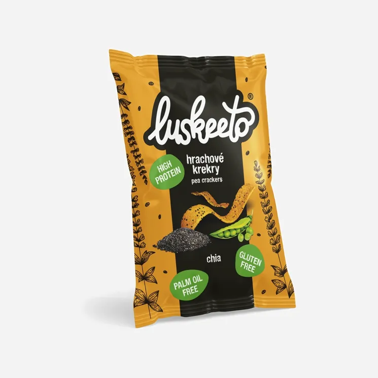 Strukovinové krekry s chia