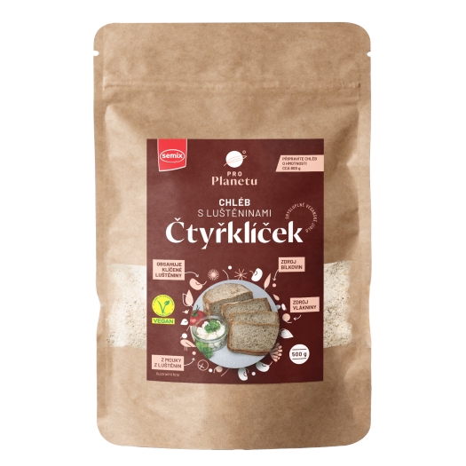 Štvorklíček PRO Planétu chlieb so strukovinami