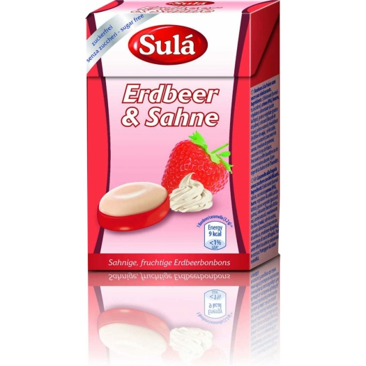 Šula Cukríky bez cukru jahoda a smotana