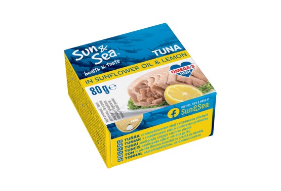 Sun&Sea Tuniak v slnečnicovom oleji s citrónom