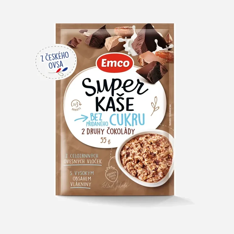 Super kaša 2 druhy čokolády