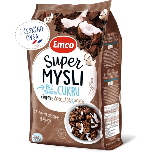 Super mysli čokoláda a kokos