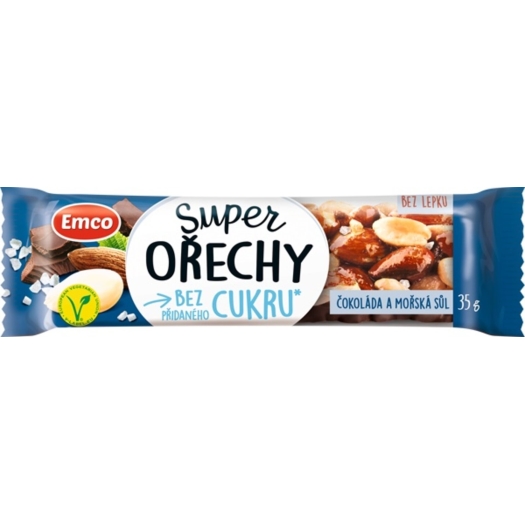 Super orechy čokoláda a morská soľ