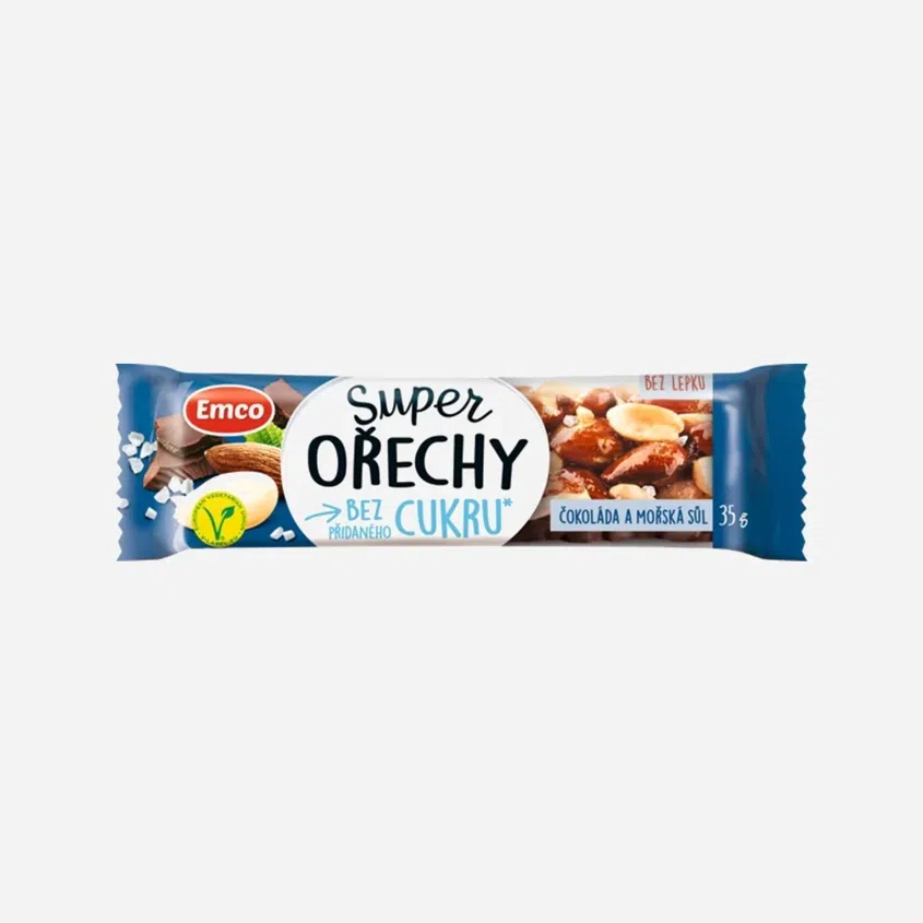 Super orechy čokoláda a morská soľ
