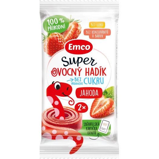 Super ovocný hadík jahoda