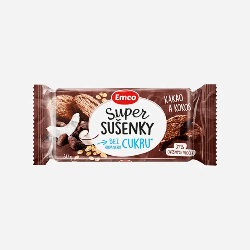 Super sušienky kakao a kokos