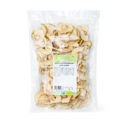 Sušené jablká krúžky bez jadrovníka BIO