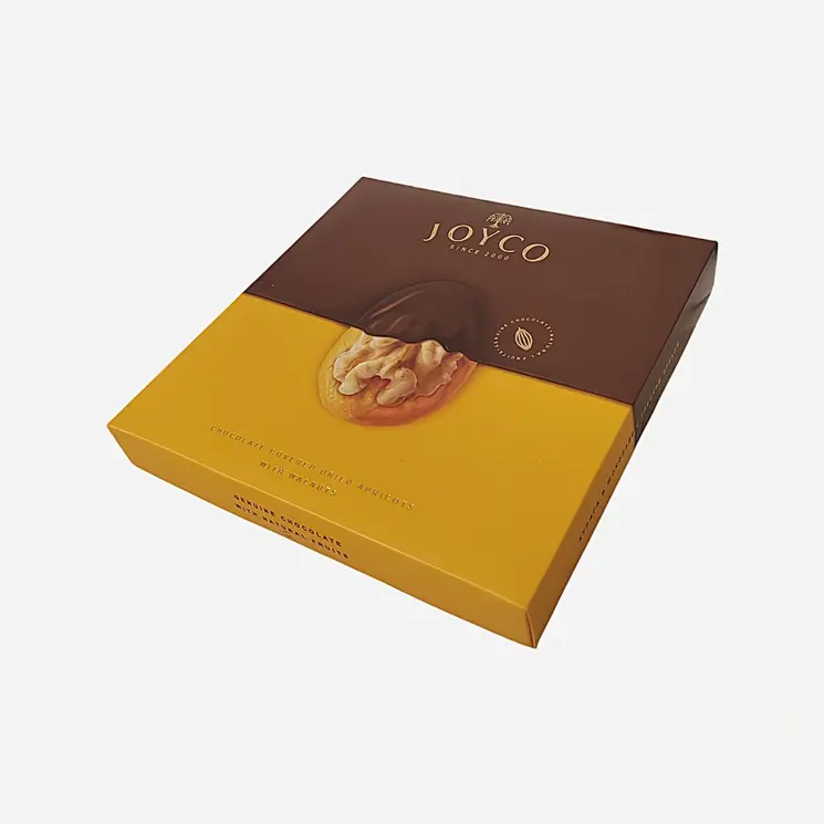 Sušené marhule v čokoláde s vlašskými orechmi