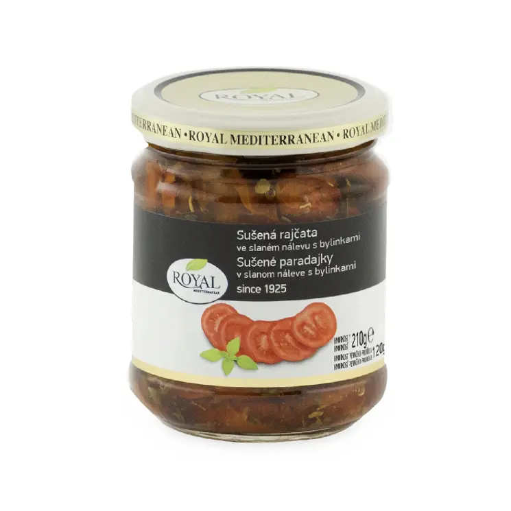 Sušené paradajky v slanom náleve s bylinkami
