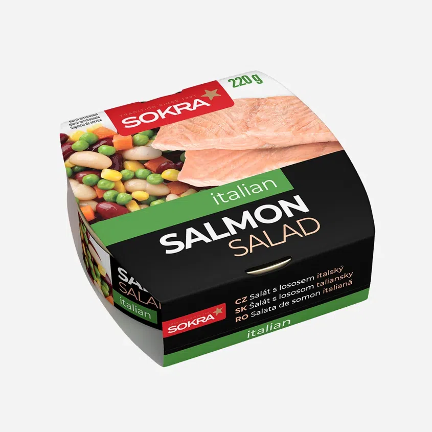 Taliansky šalát s lososom