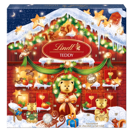 Teddy Vianočné Adventný kalendár