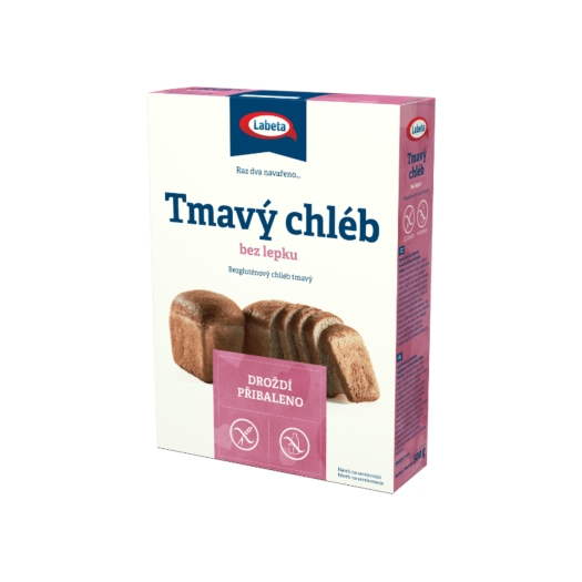 Tmavý chlieb bez lepku zmes