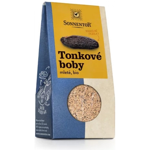 Tonkové bôby mleté ​​BIO