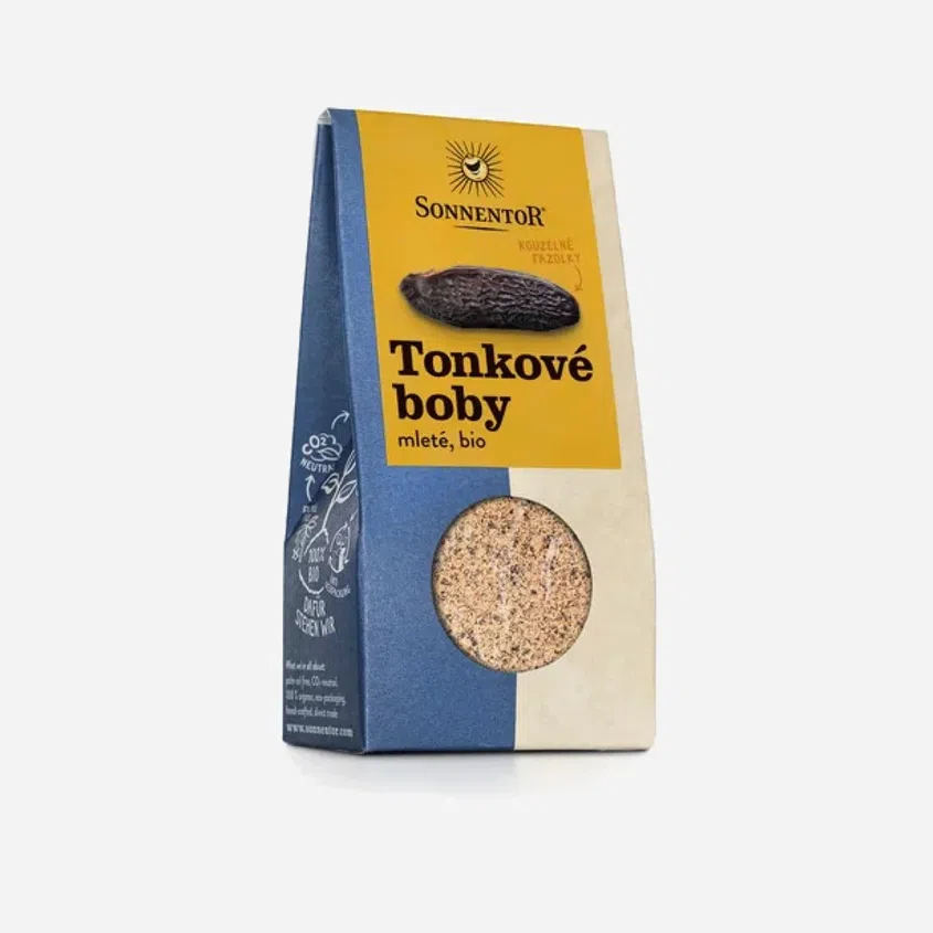 Tonkové bôby mleté ​​BIO