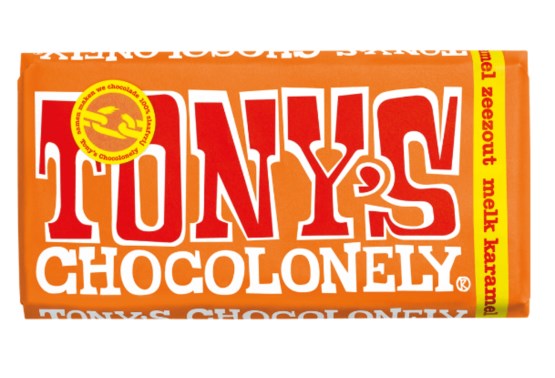 Tony's Chocolonely Mliečna čokoláda, karamel a morská soľ