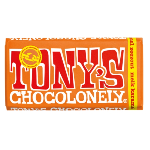 Tony's Chocolonely Mliečna čokoláda, karamel a morská soľ