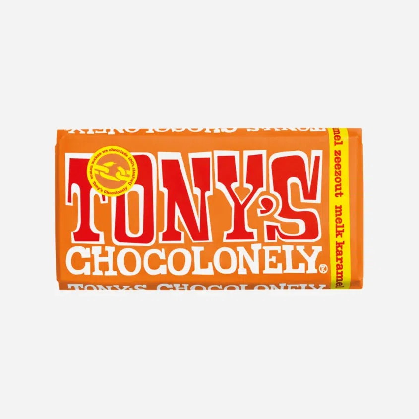 Tony's Chocolonely Mliečna čokoláda, karamel a morská soľ