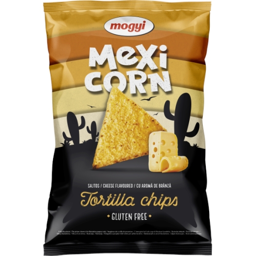 Tortilla chips kukuřičný snack so syrovou príchuťou