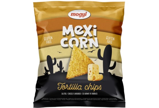 Tortilla chips kukuřičný snack so syrovou príchuťou