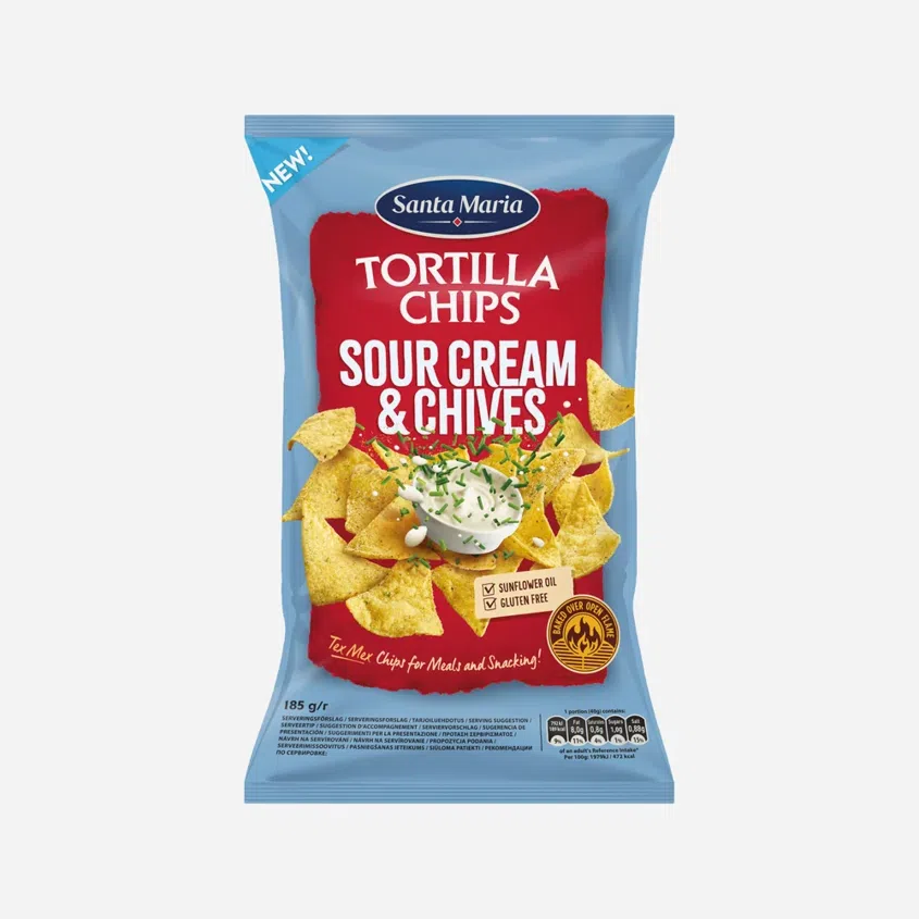 Tortilla chips smotana a pažítka