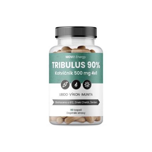Tribulus 90% Kotvičník 500 mg 4v1