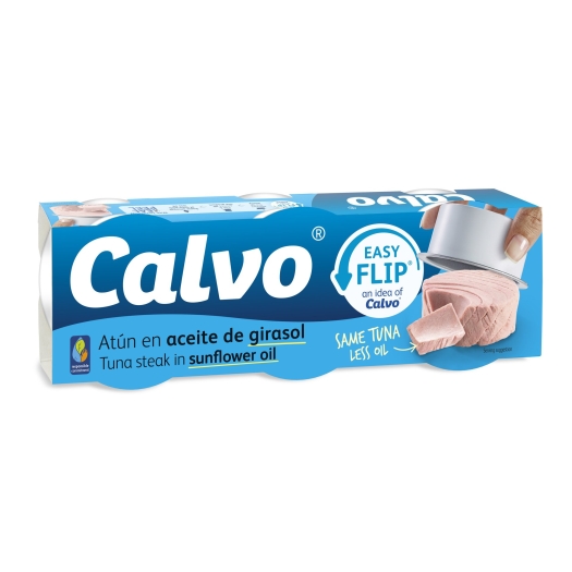 Tuňák ve slunečnicovém oleji 3x65 g easy flip